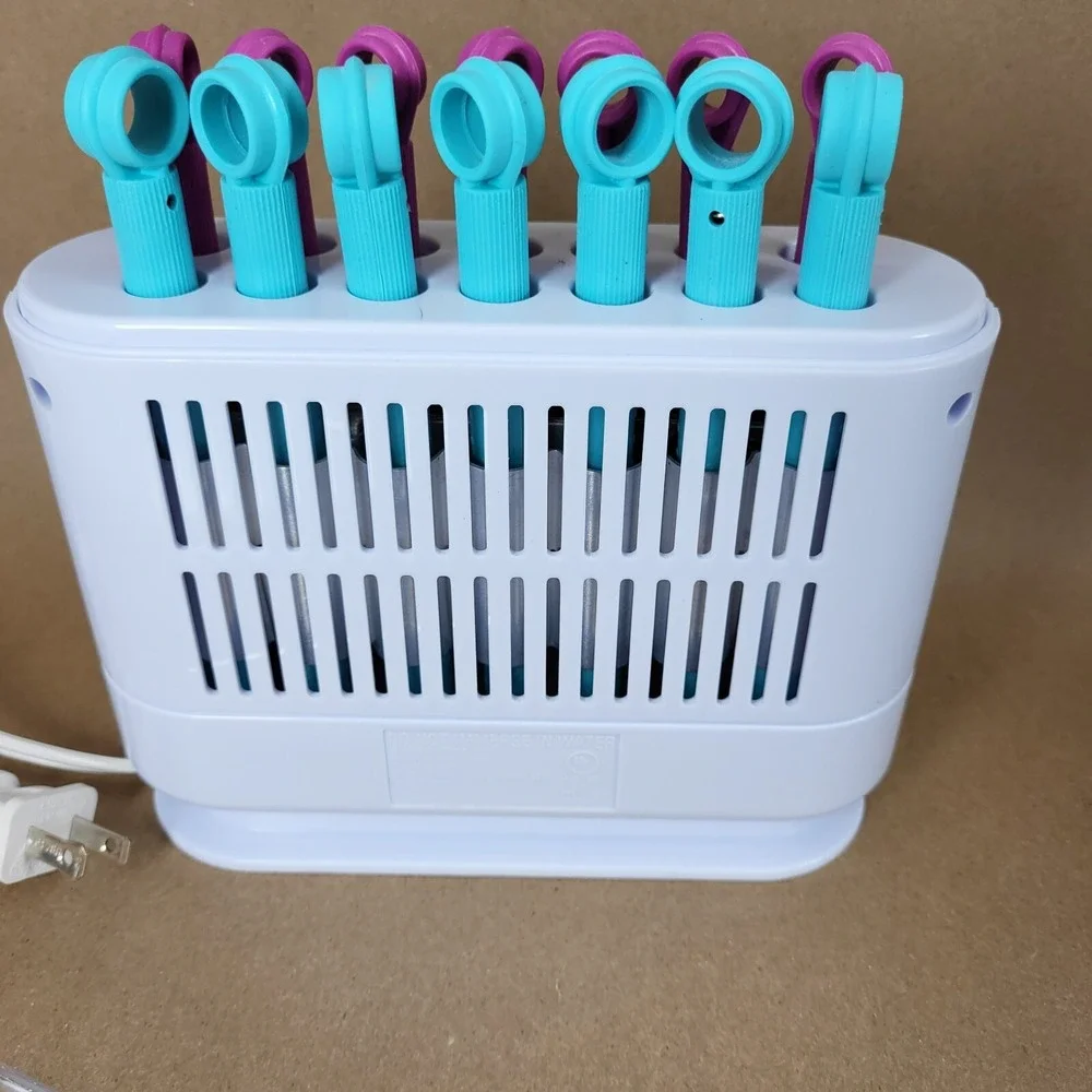 Conair Hot Sticks 14 Flexible Curler Rollers Purple Teal Hair Curlers HS18WR